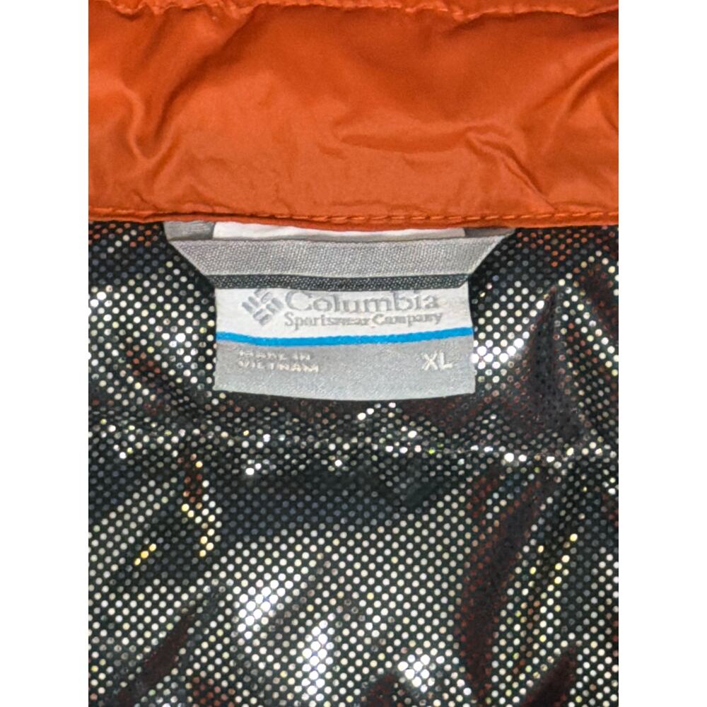 Columbia Puffer Vest Men’s Orange 590TD Omni Heat TurboDown Vest Size XL - Picture 5 of 8